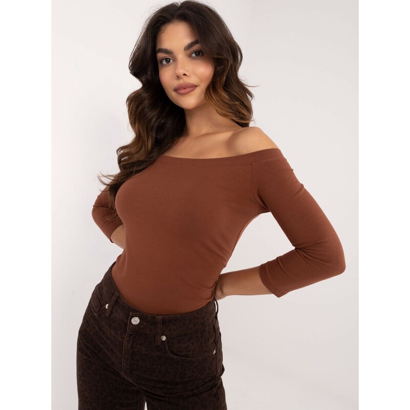 BASIC Feel Good Blouse-RV-BZ-4692.68P-brown