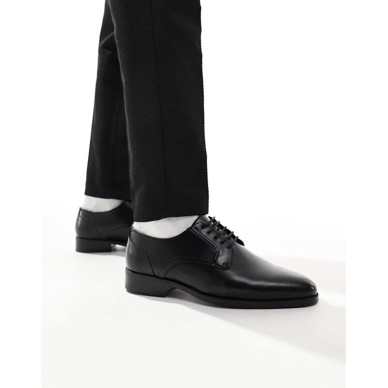 River Island formal derby shoes in black