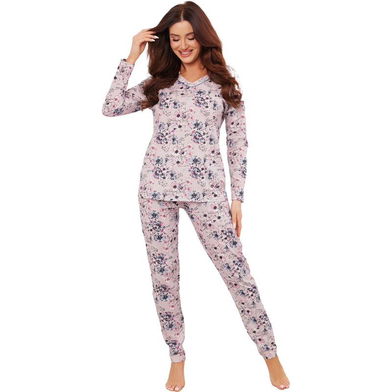 Dámské pyžamo ITALIAN FASHION TOLIANA dlouhé print 100678424