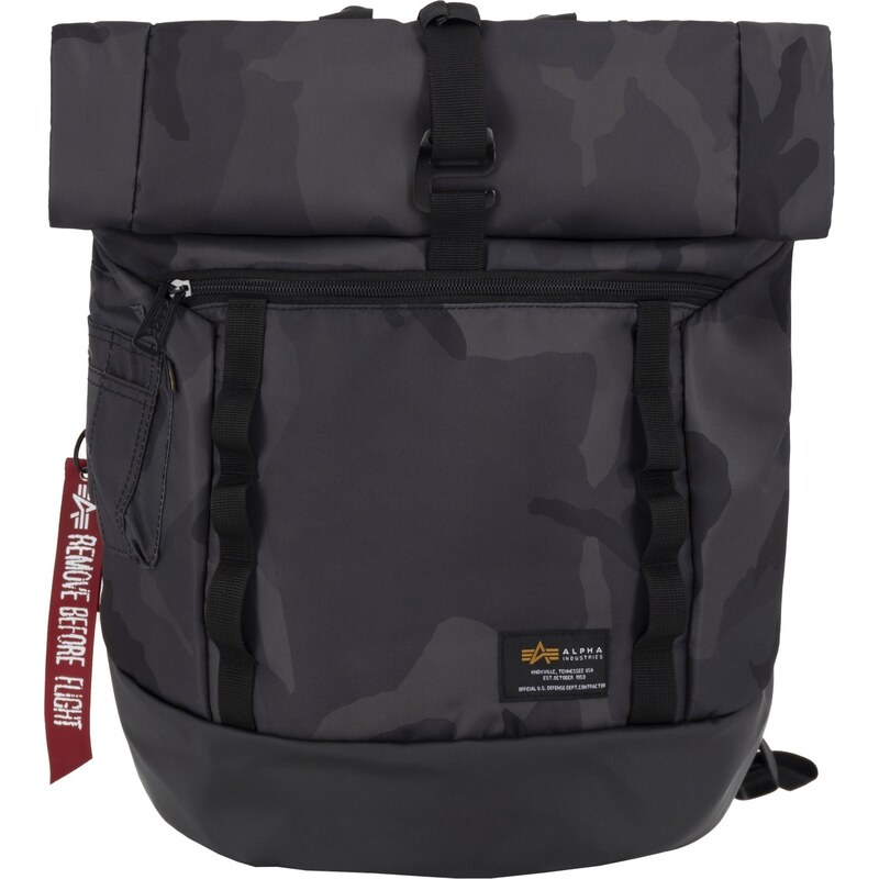 Alpha Industries Batoh Crew RT roll up 25 l blackcamo 100689921