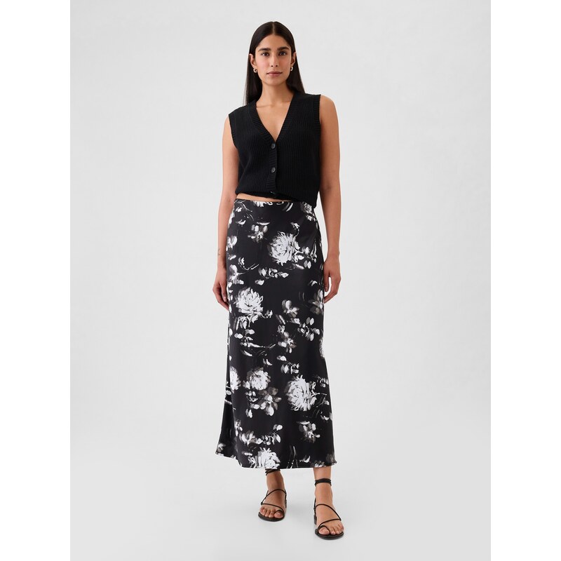 GAP Dámské Saténová maxi sukně 517636-00 109644510