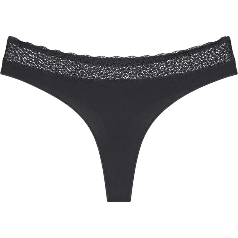 Dámská tanga Feel of Modal String - BLACK - černé 0004 - TRIUMPH 100692206