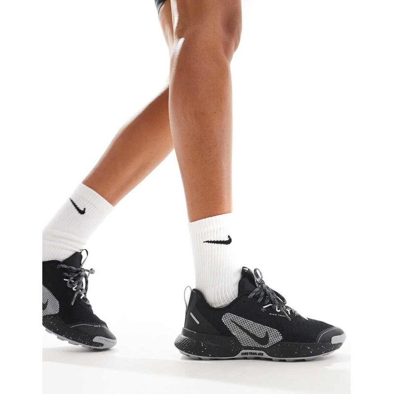 Nike Running Juniper Trail 3 trainers in triple black