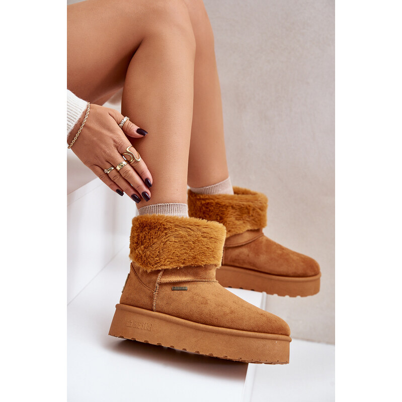 BIG STAR SHOES Sněhule na platformě s kožíškem Big Star OO274A106 101609164