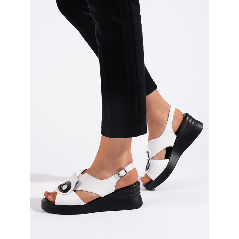 GOODIN Comfortable womens white sandals 107075560
