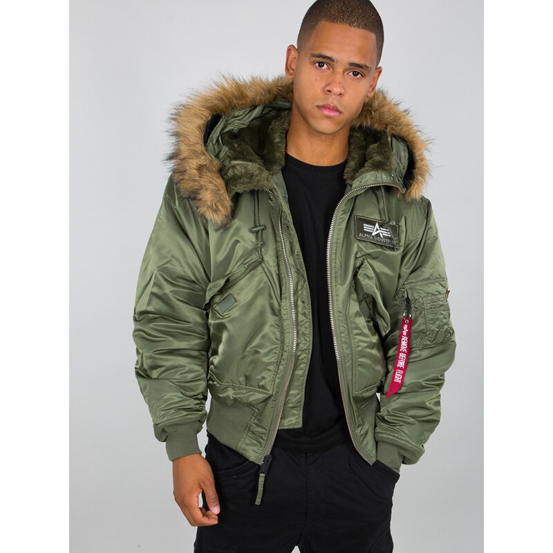 Alpha Industries Bunda 45P Hooded sage green 100706309