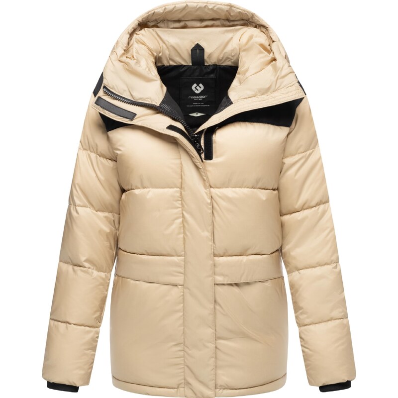 Ragwear Zimní bunda Wikesh béžová / černá