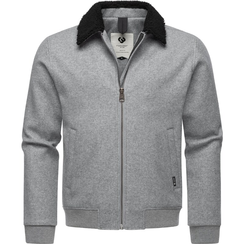 Ragwear Zimní bunda Sivval Felt šedý melír / černá