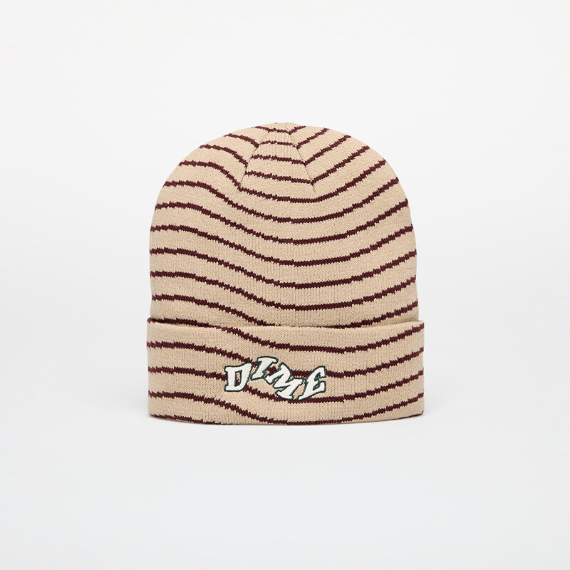 Čepice DIME College Wave Cuff Beanie Tan Universal