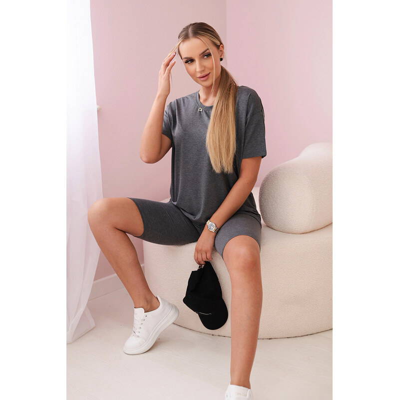 Fashionweek Dámská souprava Tričko + Krátké legíny K9099