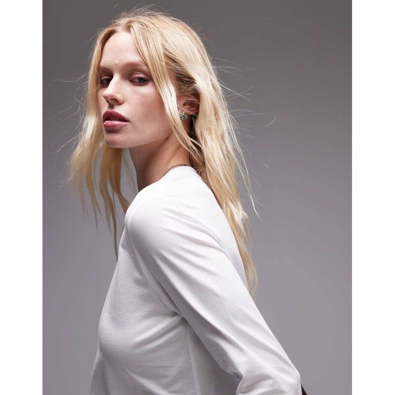 ARKET long sleeve t-shirt in white