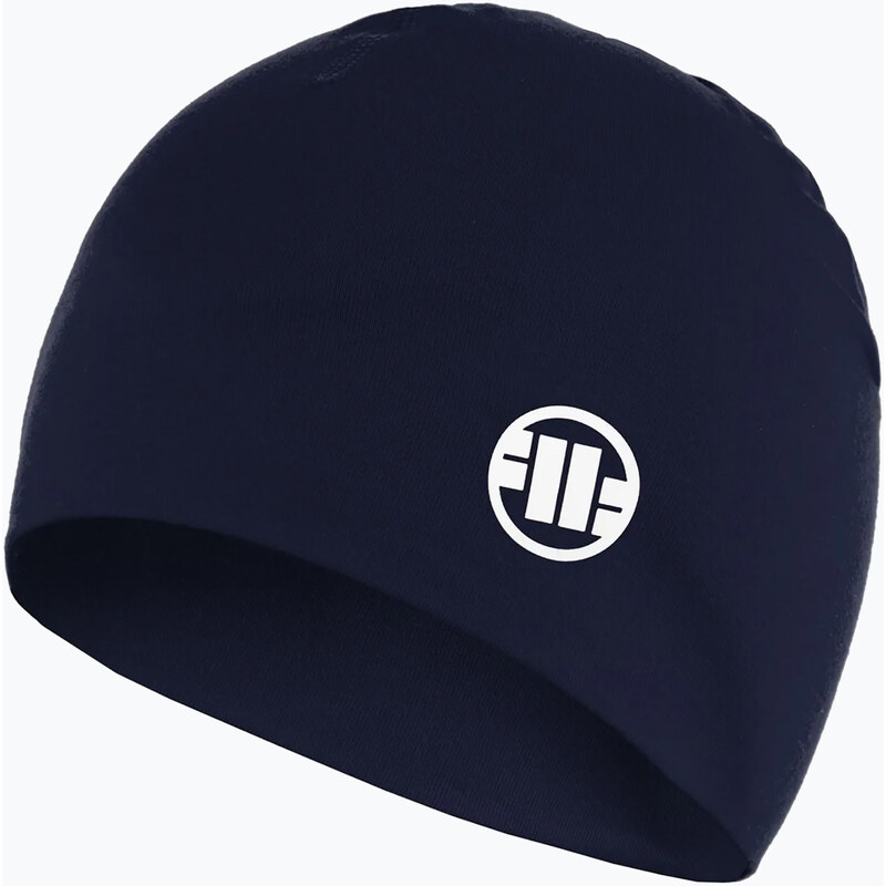 Pánská zimní čepice Pitbull Beanie Small Logo II navy/white