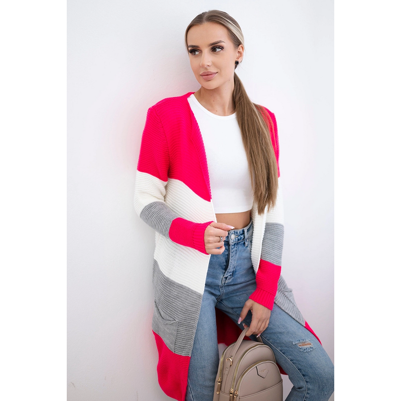 Kesi Svetr Pruhovaný svetr šedá+modrá 104476997