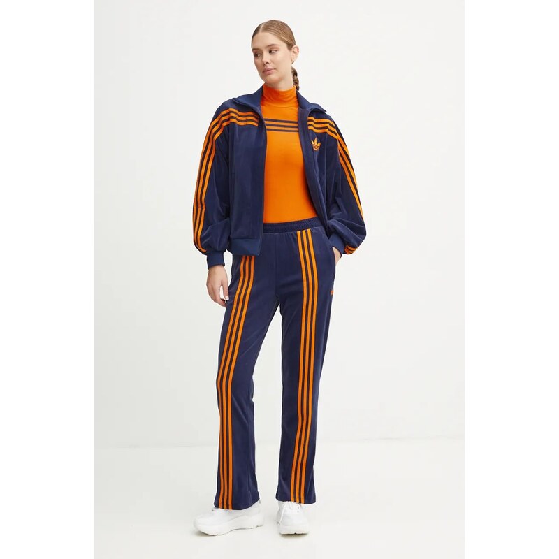 Velurové teplákové kalhoty adidas Originals 70s Velour Track Pant
