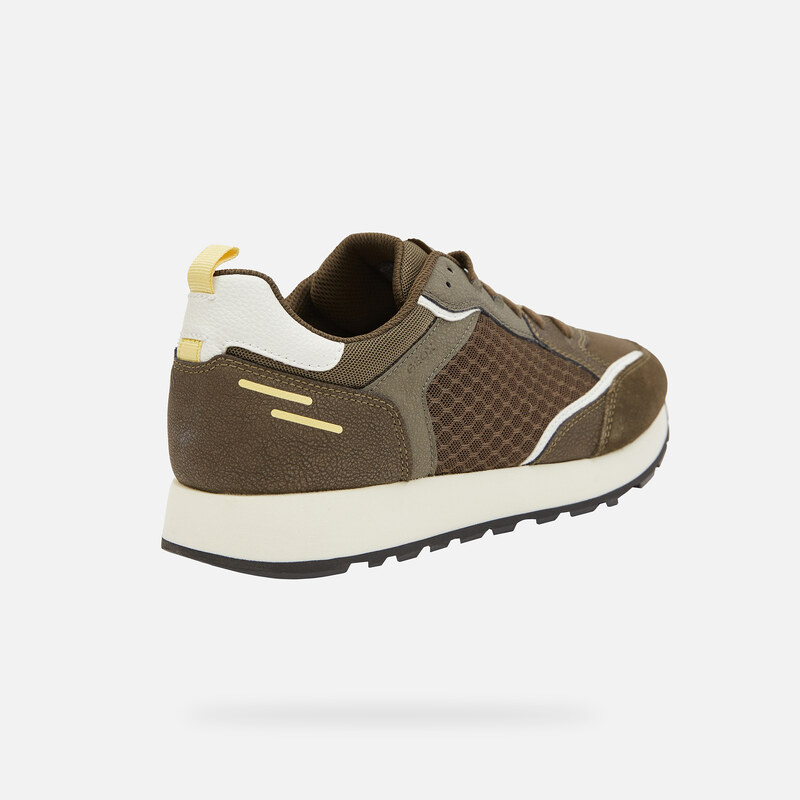 Khaki pánské tenisky Geox Partenio - Pánské
