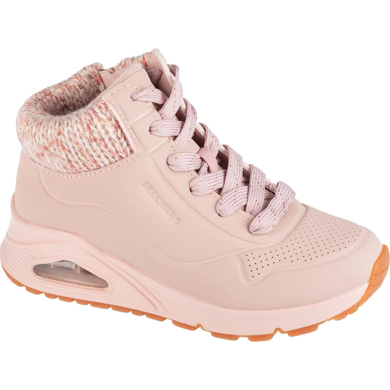 Pudrové kotníkové zimní tenisky Skechers Uno Gen1 - Darling Daze 100767788