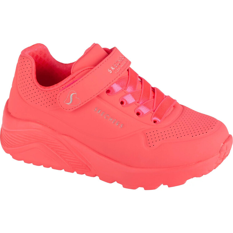 Broskvové dívčí tenisky Skechers Uno Lite Oranžová