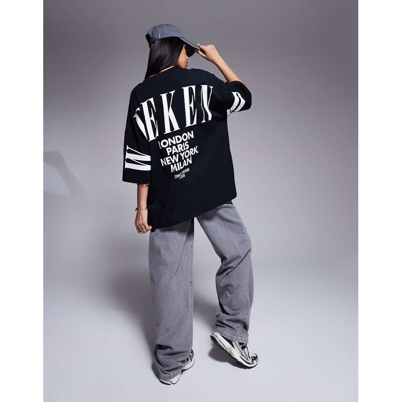 ASOS Weekend Collective Weekend Collective Icon oversized t-shirt with 89667342