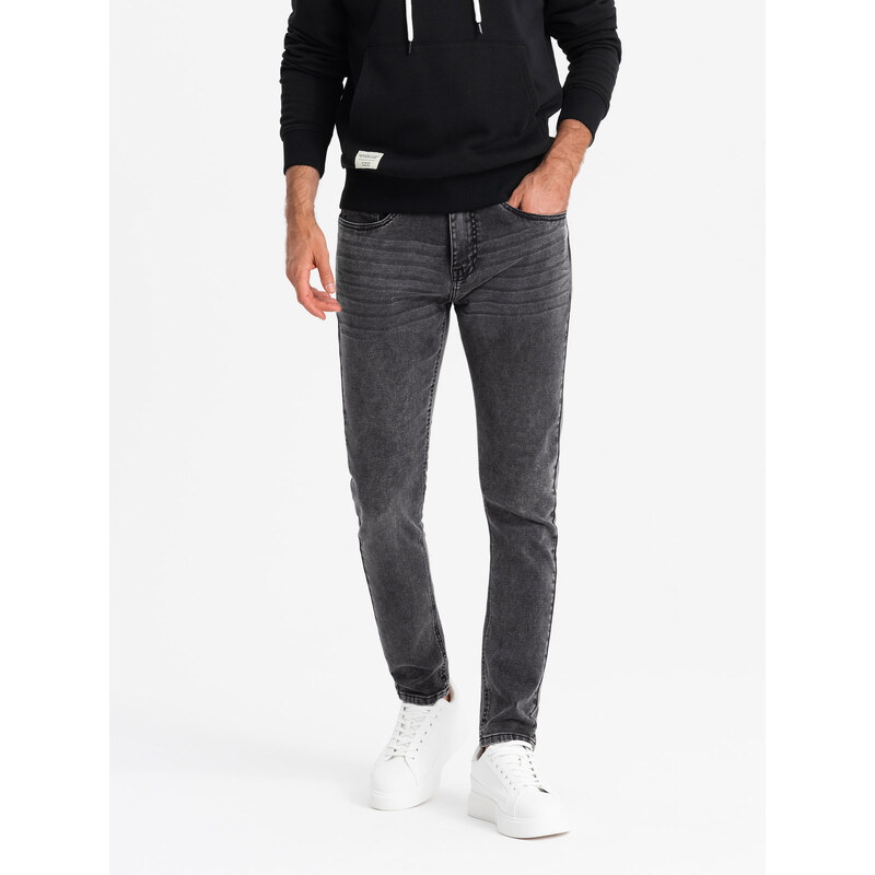 Ombre Mens tailored denim SLIM FIT pants with elastane -