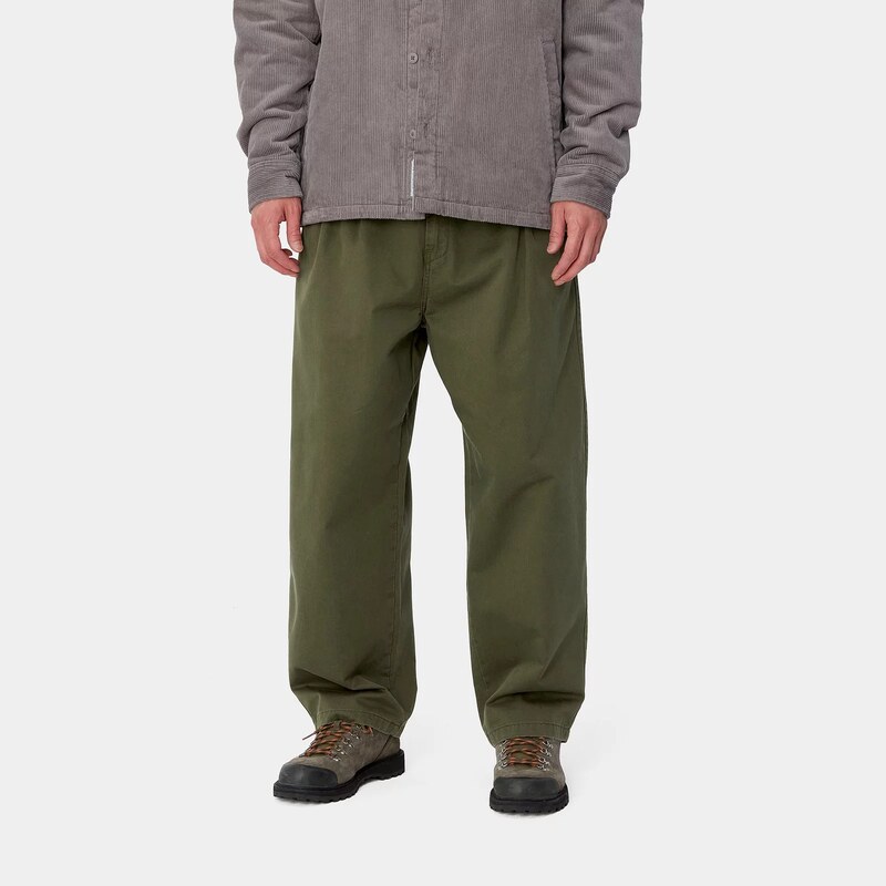 Carhartt WIP Merrick Kalhoty Office Green Stone Washed I033759_666_06