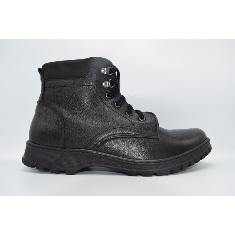 HILBY K018 pánská zimní obuv black/groch černá