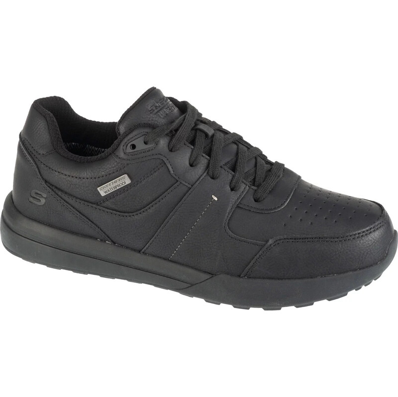 Černé pánské kožené tenisky Skechers Netson - Gander Černá