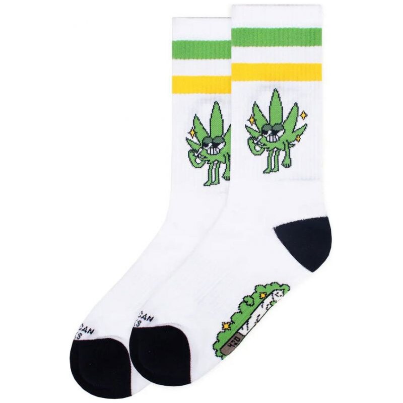PONOŽKY AMERICAN SOCKS High Leaf - bílá 100786087