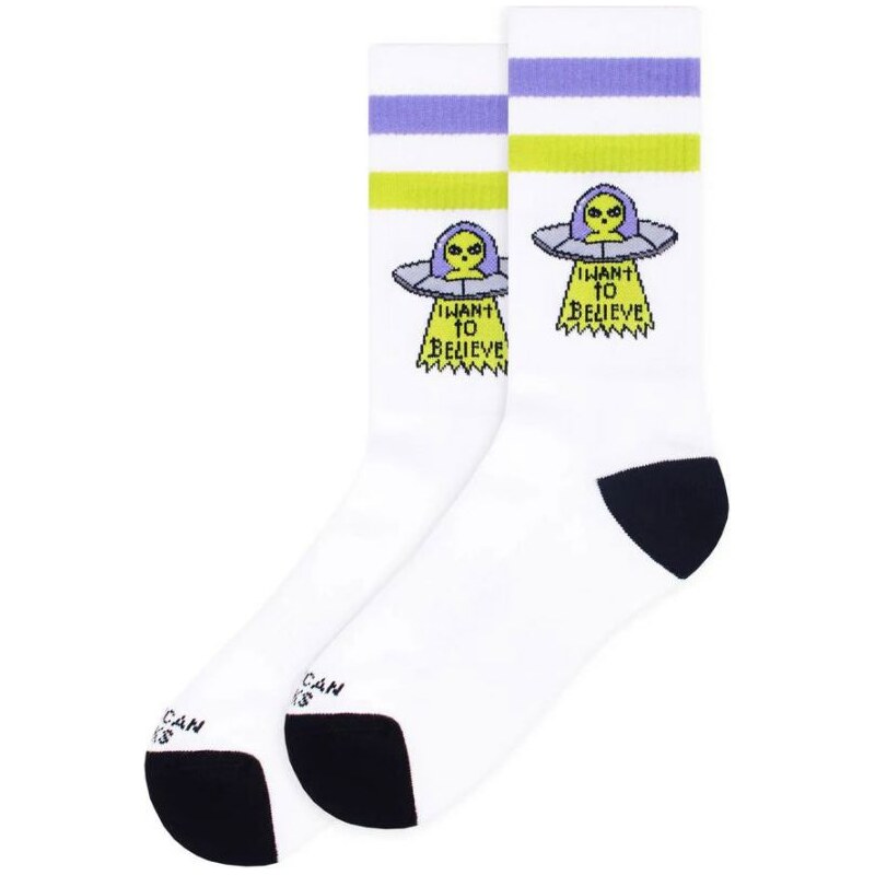 PONOŽKY AMERICAN SOCKS Believe - bílá 100786090