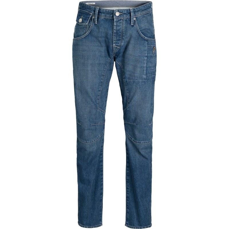 JACK & JONES Džíny JJIMIKE JJOSAKA modrá džínovina