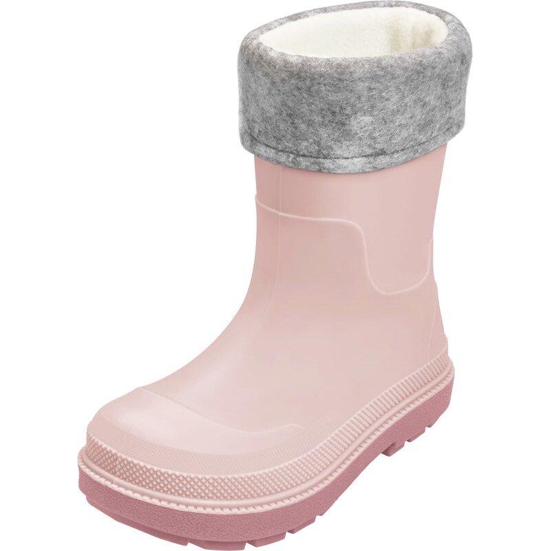 PLAYSHOES Gumové holínky šedý melír / růžová