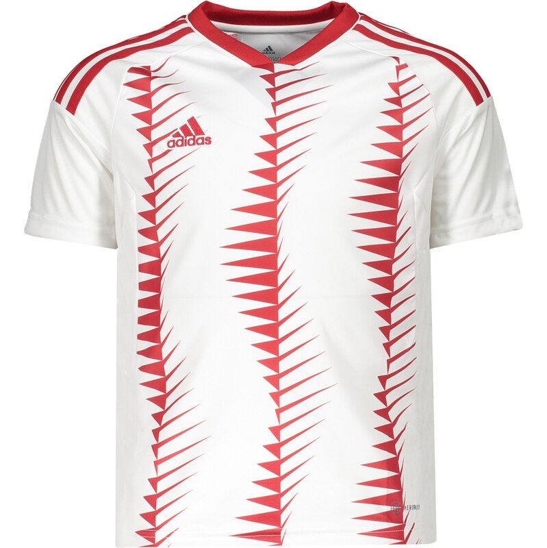 ADIDAS PERFORMANCE Funkční tričko ohnivá červená / bílá