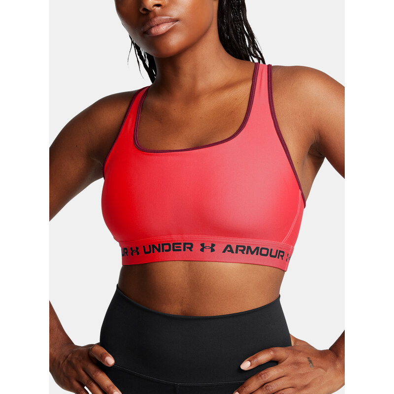 Dámská podprsenka Under Armour Crossback Mid Bra-RED - Dámské