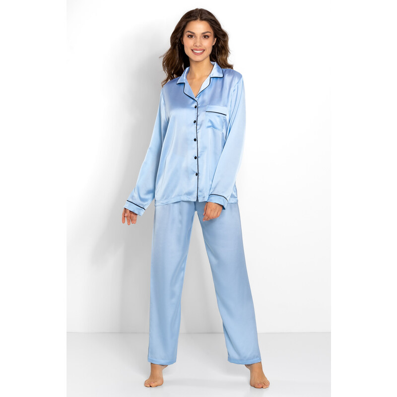 Pyžamo Classic Look Blue - Momenti Per Me 113450250