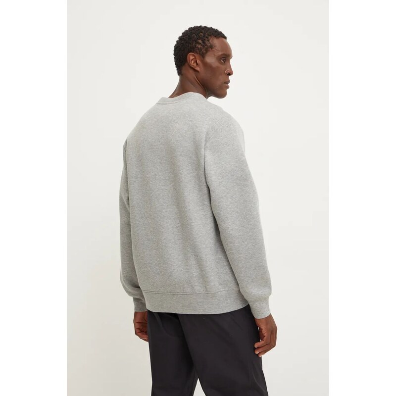 Mikina The North Face Crew Neck Sweatshirt pánská, šedá barva, melanžová, NF0A8AMAEC41