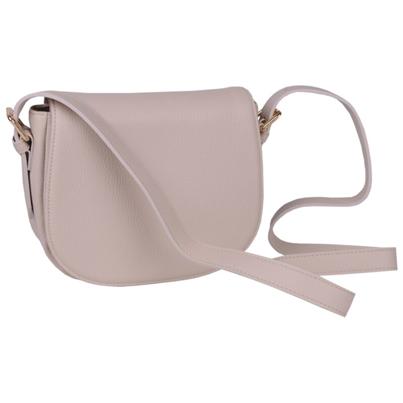 Béžová kožená italská crossbody kabelka Caterina Beige