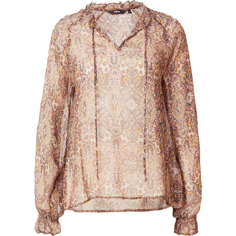 MEXX Halenka hnědá / cappuccino / šafrán / černá