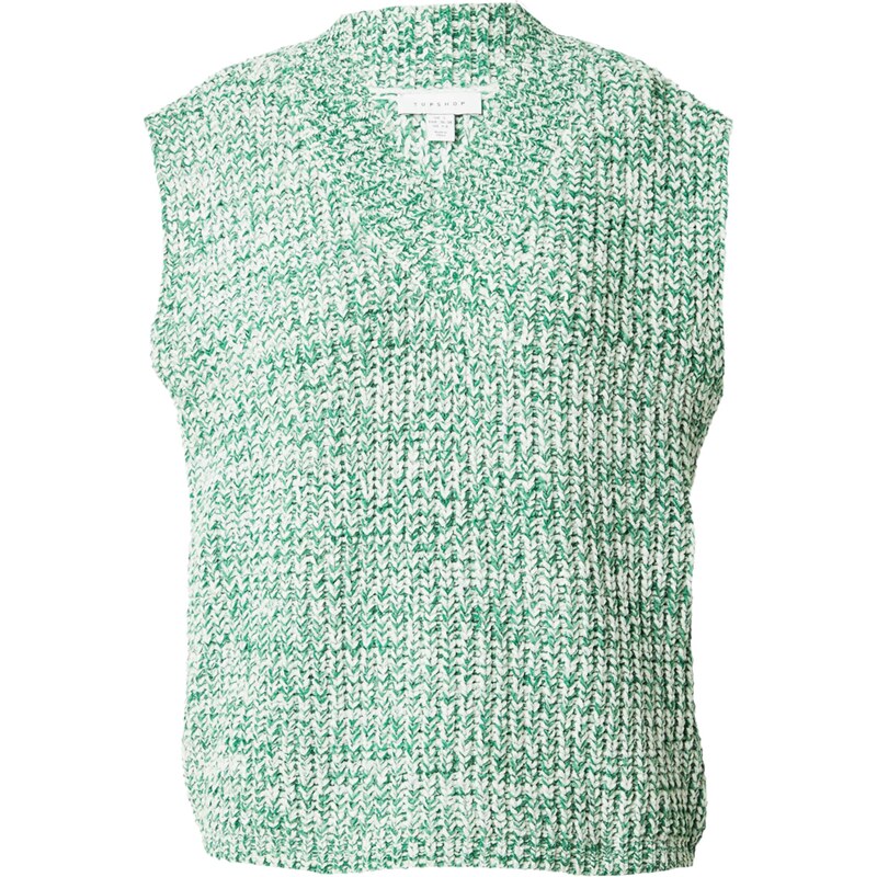 TOPSHOP Svetr zelená / offwhite