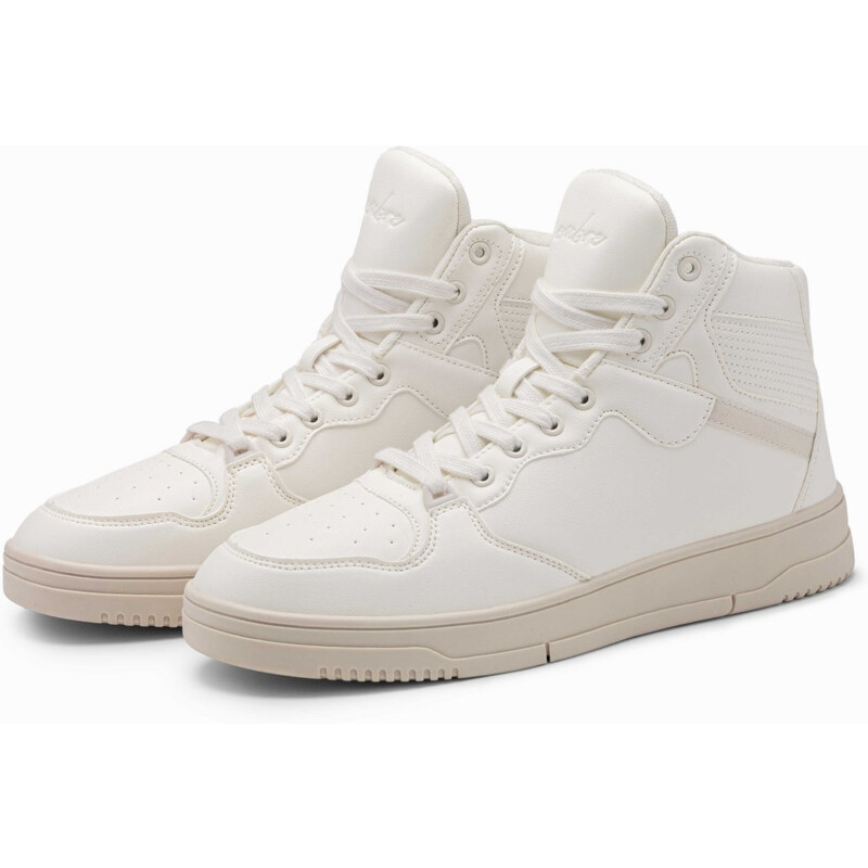 Ombre Insulated mens high top sneaker shoes - white