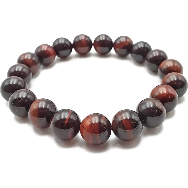Olivie Náramek 12mm ČERVENÉ TYGŘÍ OKO 9152