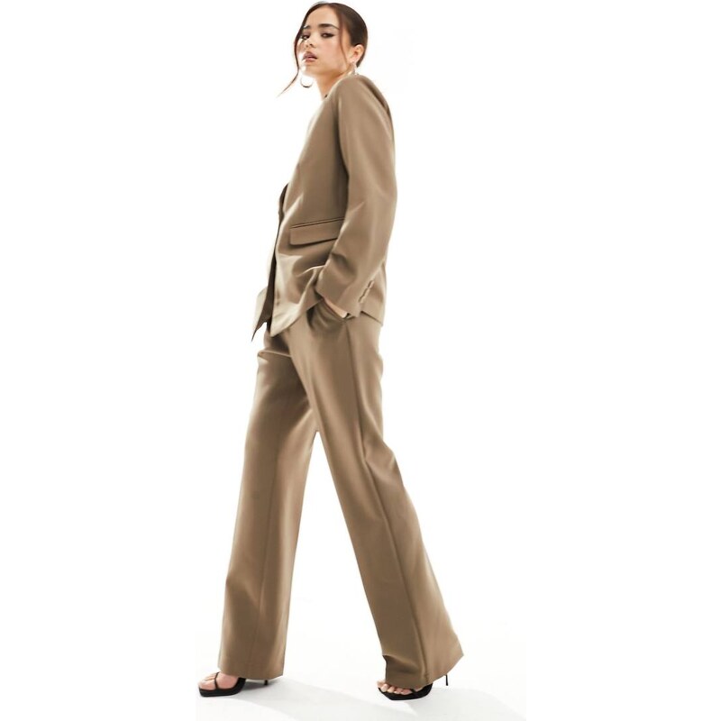 YAS tailored trouser co-ord in brown - BROWN 100835039
