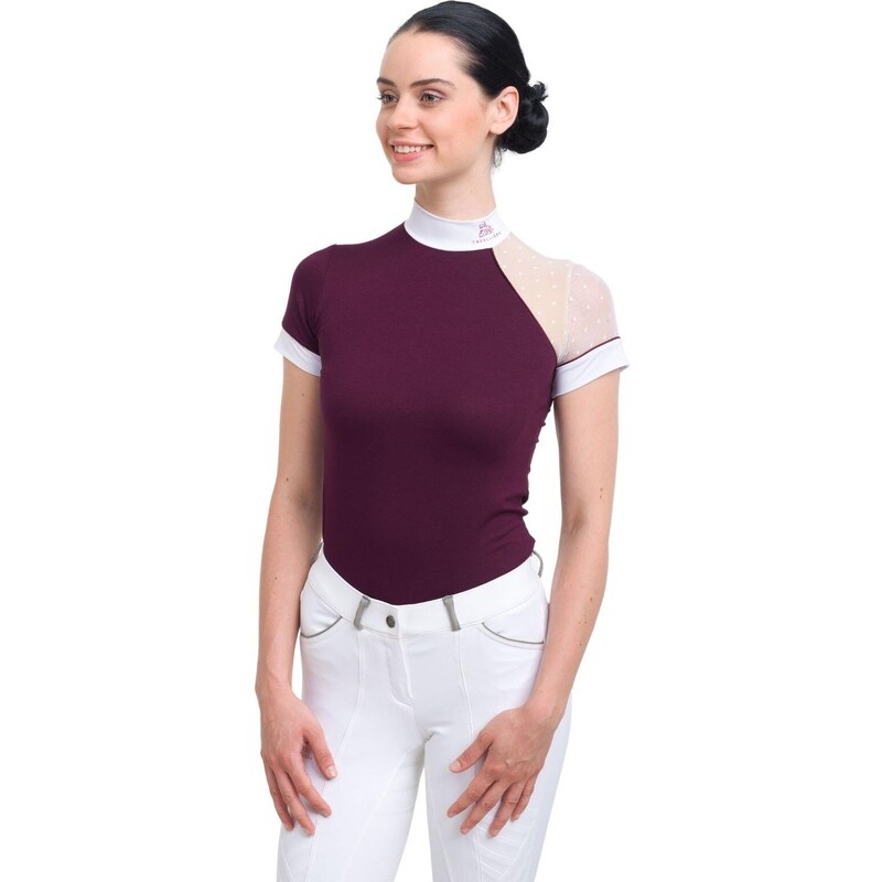 CAVALLIERA Dámská závodní košile Modern Dame s krátkým rukávem 100835182