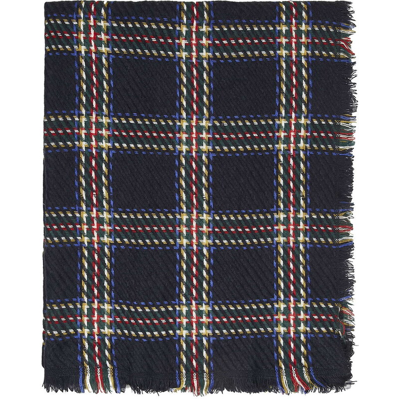 Topshop Textured Check Scarf