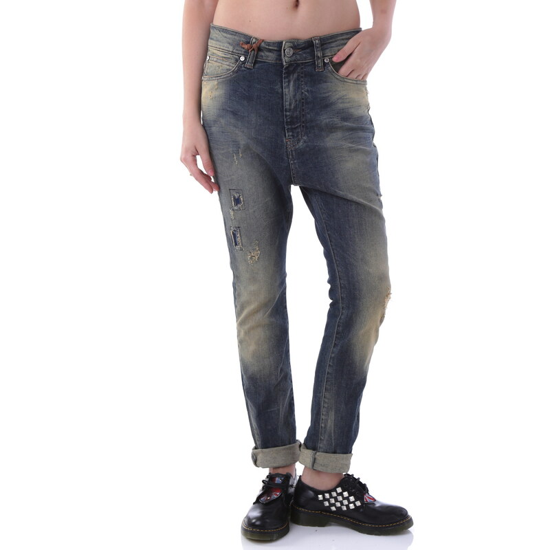 Dámské jeans Sexy Woman - Modrá / XS