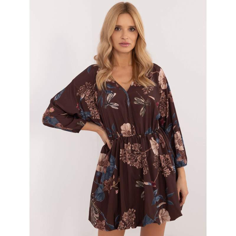 Italy Moda Dress-DHJ-SK-19861-3.11-brown