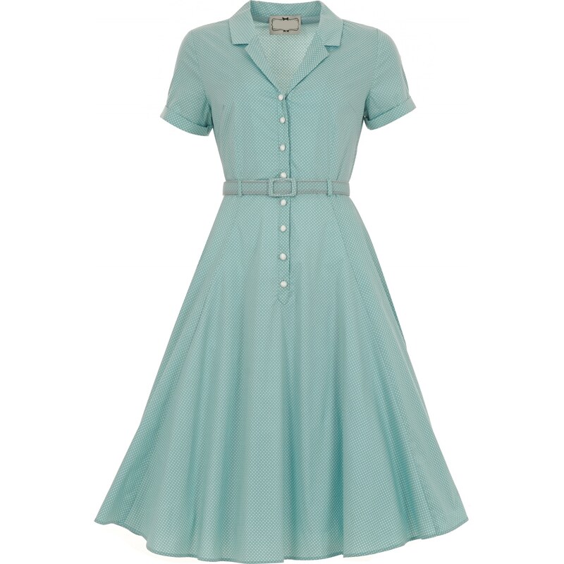 Collectif Caterina Light Blue Polka 42