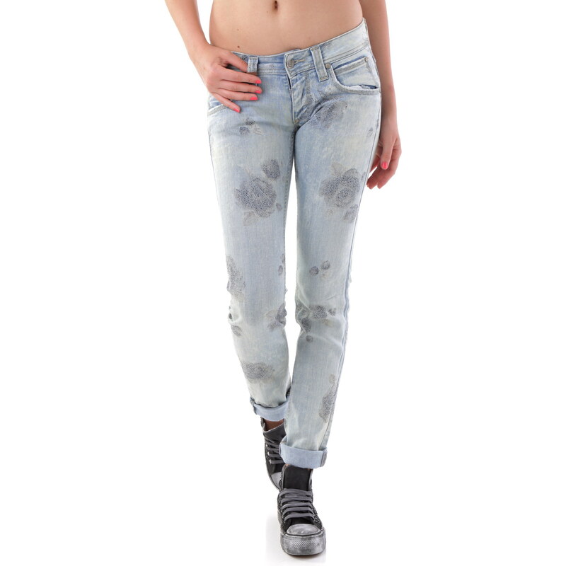 Dámské jeans Sexy Woman - Azurová / XXS