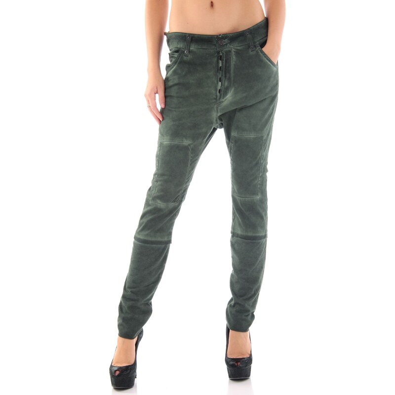 Dámské jeans Sexy Woman - Zelená / XXS