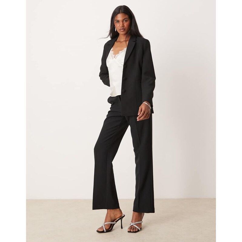 YAS straight leg trouser co-ord in black