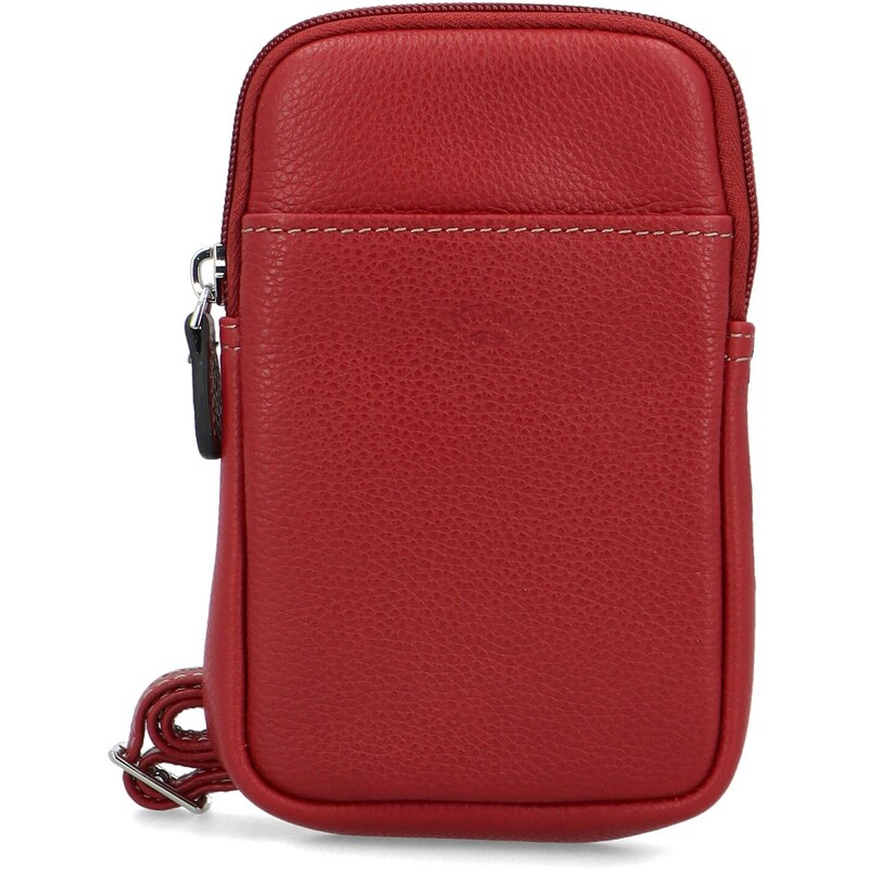 Stylová dámská kožená crossbody kapsa Katana Stacy, červená