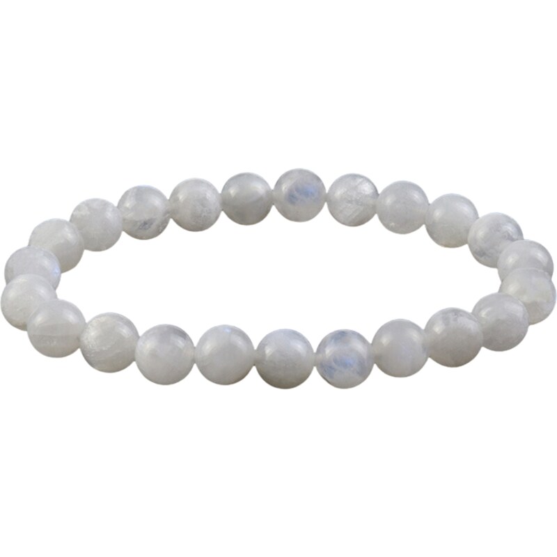 Olivie Náramek XL 8mm/20cm MĚSÍČNÍ KÁMEN 9177